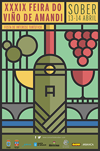 Cartel Feria del Vino de Amandi